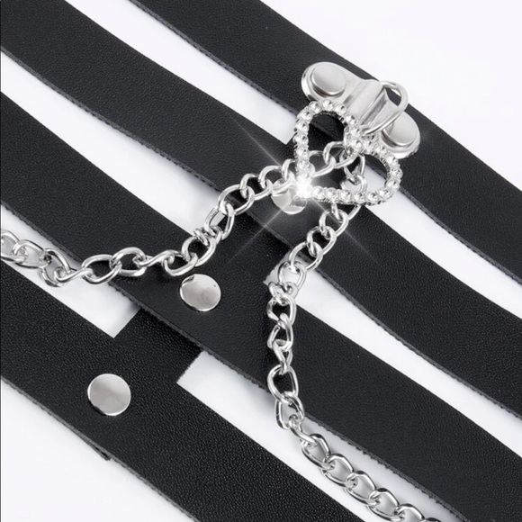 PU Leather Chain Layered Harness - Picture 4 of 5